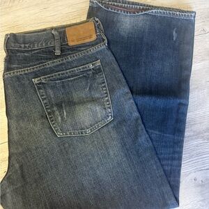 Men’s Old Navy Loose Fit Jeans Straight Leg Dark Denim 40x30